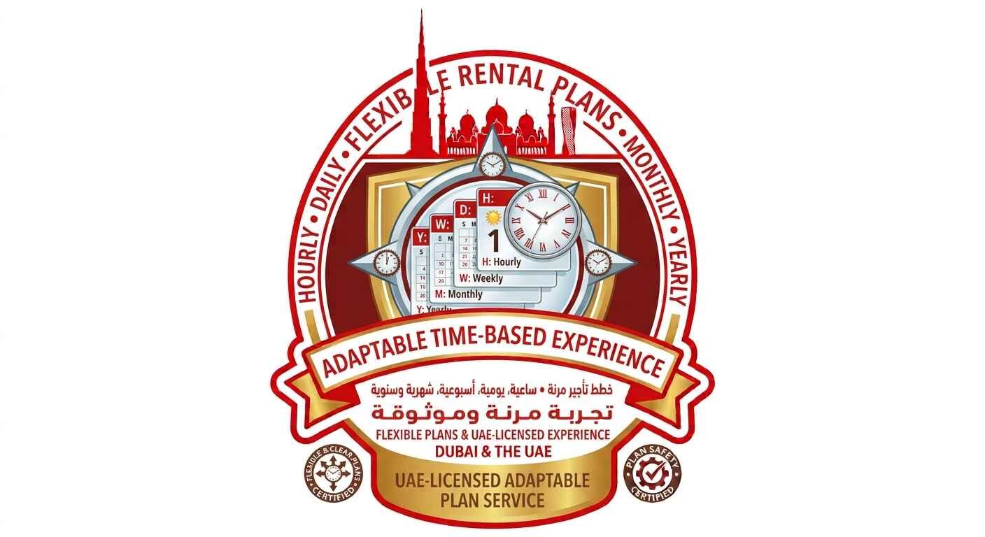 Flexible rental plans hourly, daily, weekly, monthly and yearly