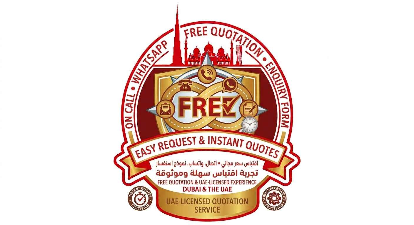 Free quotation on call, WhatsApp or through our enquiry form