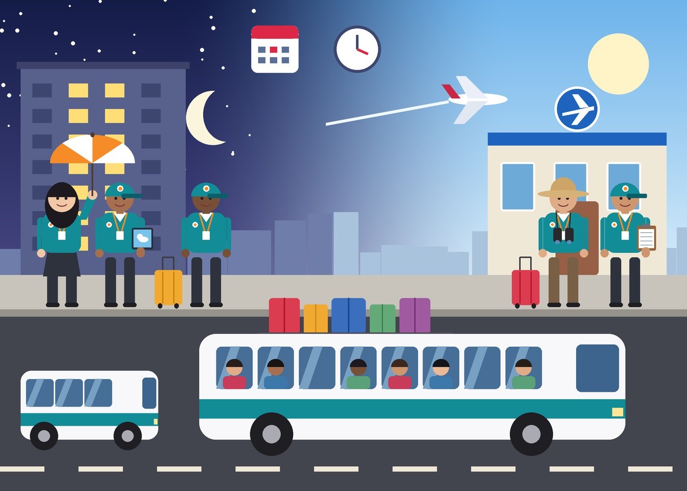 travel and Tour Staff Transport services in dubai